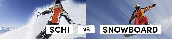 schi vs snowboard
