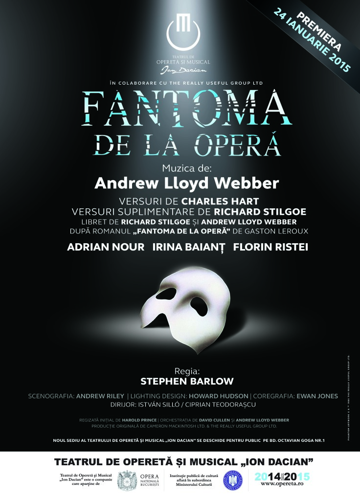 Fantoma de la Opera - Teatrul National de Opereta si Musical Ion Dacian