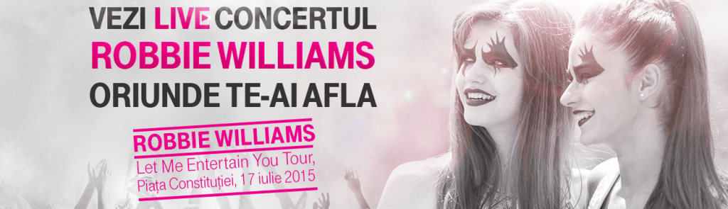 Telekom transmite live concertul Robbie Williams de la Bucuresti